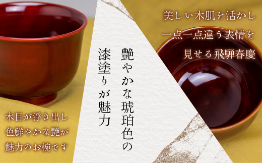 飛騨春慶　春慶　春慶塗　椀　お椀　茶碗　伝統工芸　伝統工芸品　工芸品　手造り　てづくり　漆　飛騨　飛騨高山　TR3091