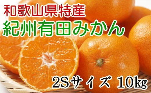 [秀品]和歌山有田みかん　約10kg(2Sサイズ)  先行予約 ※2024年11月中旬～1月中旬頃順次発送 みかん 柑橘類 763664 - 和歌山県古座川町