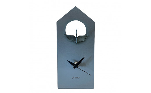 GRAVIRoN Bird Clock オカメインコ 酸洗鉄（置き時計）