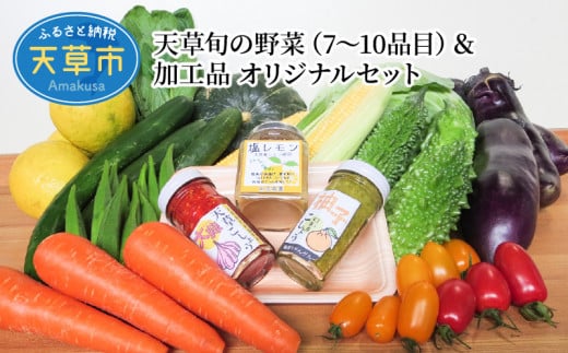 S047-001_天草旬の野菜(7～10品目)＆加工品 オリジナルセット