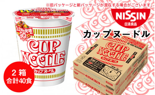 日清 カップヌードル 2箱 合計40食 北海道千歳市 ふるさと納税 ふるさとチョイス