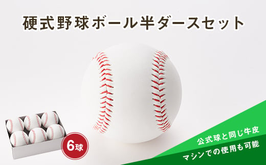 硬式野球ボール半ダースセット 山形県 新庄市 F3S-0303