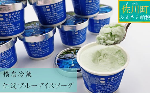 【横畠冷菓】仁淀ブルーアイスソーダ10個　シャーベット　アイス