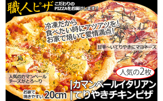 CT-002 職人さんの手作りピザ～テリチキ、カマンベールイタリアン２枚セット～ 316580 - 福岡県行橋市