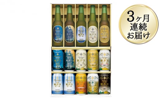 THE軽井沢ビールセット　9種　飲み比べギフト　3ヶ月連続お届け 定期便