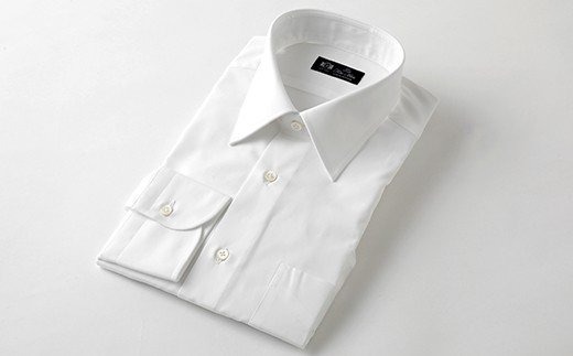 HITOYOSHIシャツ白ブロード(衿型R)
