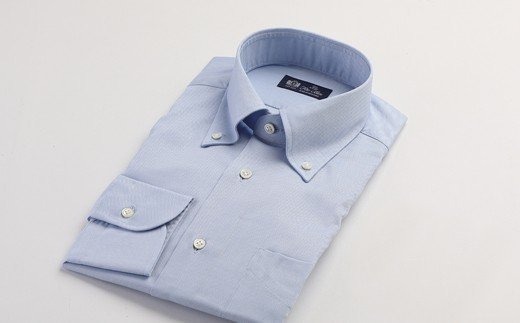[№5636-0194]HITOYOSHIシャツ（ブルーオックスフォード）　紳士用