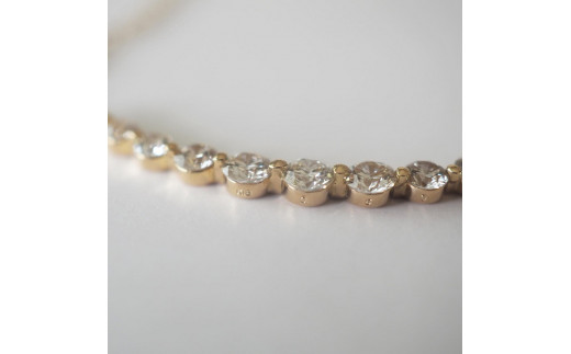MADE IN KOFU]K18 D0.5ct ダイヤラインネックレス TI-586 - 山梨県甲府