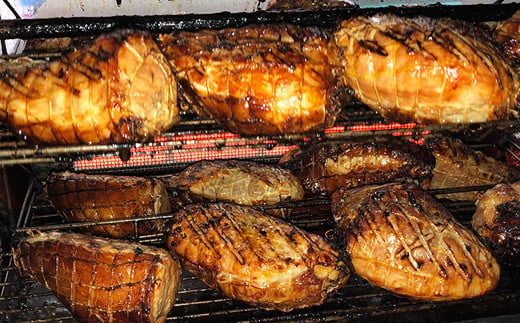 027-544 大分県産 豚モモ肉 手づくり 焼豚 約1kg チャーシュー 豚肉