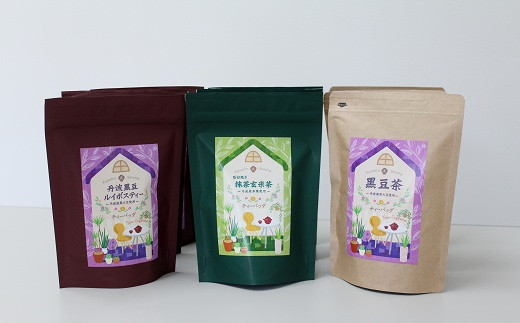 京伸製茶が地元の茶葉や原材料を使って加工・販売するお茶のおススメ詰め合わせです。