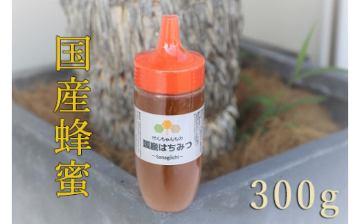 №5852-0518]けんちゃんちの国産蜂蜜：300g×3本 - 徳島県佐那河内村