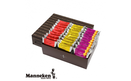 ＜秋季限定＞マネケンベルギーワッフル 30個入ギフト プレーン ココア 安納芋 (T30-PCAG)【1244392】 276490 - 兵庫県尼崎市