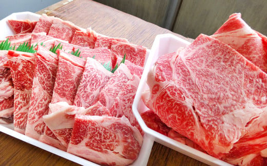 熊本県産牛 切り落とし ・ 焼肉 切り落とし セット 計1kg 牛肉 お肉