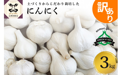 青森県産にんにく3キロ - 野菜