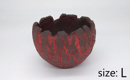 陶芸家セキグチタカヒトの植木鉢 Opot Fireball Lサイズ