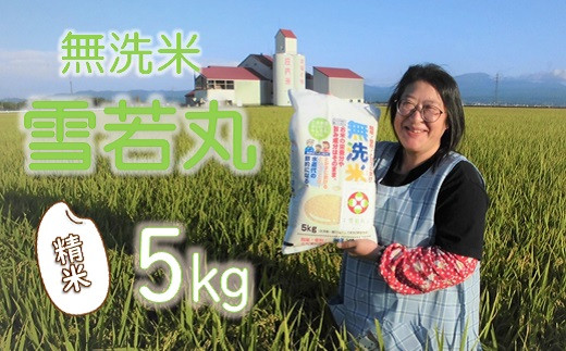 【精米】小野寺農園の【無洗米】雪若丸5kg