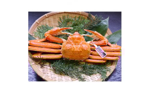 浜坂産タグ付き茹で松葉かに(1枚　700～900g)【1246570】 405451 - 兵庫県新温泉町