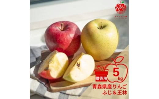 りんご ふじ&王林 約5kg (14～20