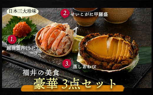 1392 福井の美食で満足　満喫3点セット