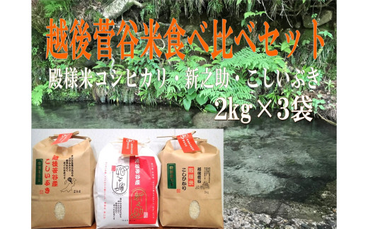 D24　【令和４年産】越後菅谷米食べ比べセット2kg×3袋