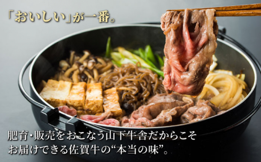 【全3回定期便】佐賀牛 リブロース スライス 500g ( すき焼き用 ) 【山下牛舎】 [HAD075]