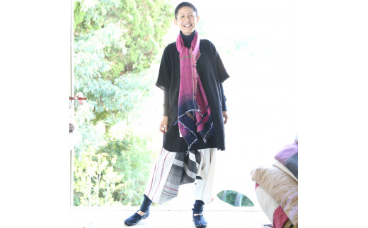 【tamaki niime・イッテンモノ】wool roots shawl MIDDLE ～まず一枚、秋冬の定番ショール～ (37-13)