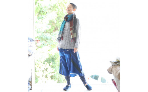 【tamaki niime・イッテンモノ】wool roots shawl MIDDLE ～まず一枚、秋冬の定番ショール～ (37-13)