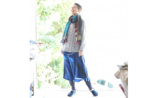 tamaki niime・イッテンモノ】wool roots shawl MIDDLE ～まず一枚