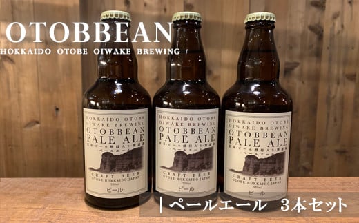 ＜OTOBEEAN-オトビアン　ペールエール　3本セット＞クラフトビール　330ml 766720 - 北海道乙部町