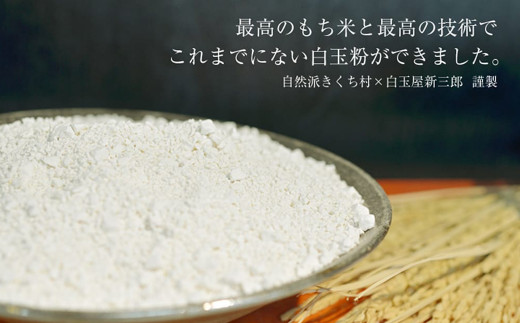 きくち村の 緑米白玉粉 計720g（120g×6袋）セット 自然栽培の緑米使用