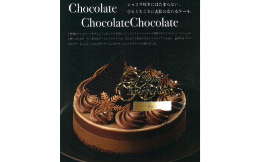 【21-015-024】［先行予約 クリスマス ケーキ］KAnoZA XmasCake チョコレート