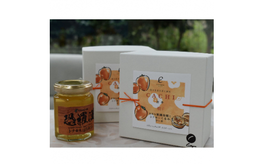 祇園坊柿とクルミのケーキととちの木はちみつセット【1250312】