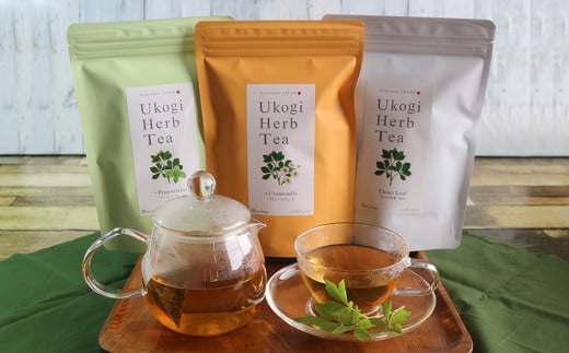Ukogi Herb Tea 3種 セット 計 30個 ( 各 10個 ) 〔 ノンカフェイン 〕 ティーバッグ 有機栽培 うこぎ ハーブティー ハーブ [037-001] 1319335 - 山形県米沢市