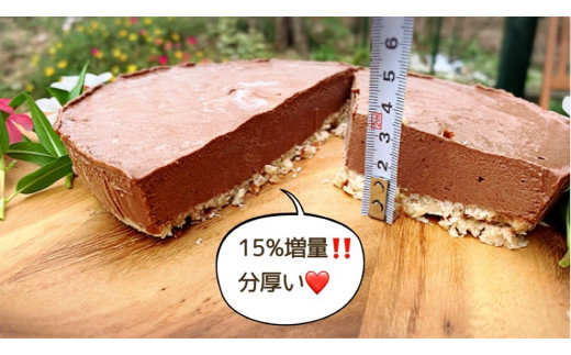 Eg074 ヴィーガンrawケーキ 生チョコレート Mサイズ直径15cm 植物性100 お砂糖 乳製品 小麦粉不使用の低カロリースィーツ 定期便全3回 佐賀県みやき町 ふるさとチョイス ふるさと納税サイト