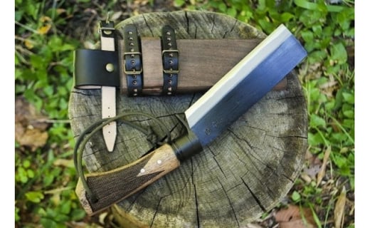 曲がり焚き火鉈 黒両刃 柄角度 標準型 高知県南国市 ふるさと納税 ふるさとチョイス