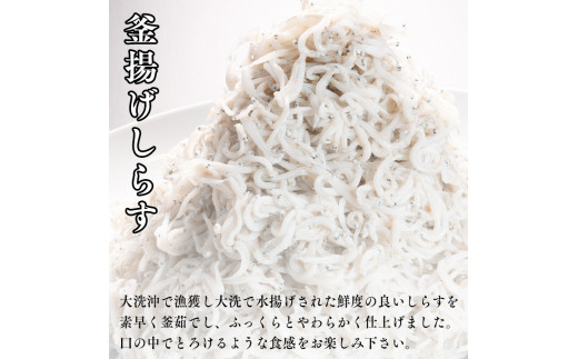 釜揚げしらす 1kg 天然 釜揚げ ふっくら しらす シラス ギフト 新鮮 離乳食 大洗 茨城県