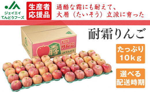 【ご家庭用10kg】たいそう(耐霜)な旬のリンゴたち(サンふじ)