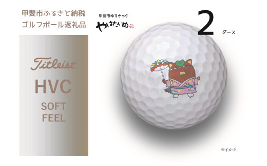 甲斐市prイラスト使用 ゴルフボール タイトリスト ソフトフィール 山梨県甲斐市 ふるさと納税 ふるさとチョイス