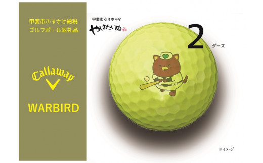 甲斐市prイラスト使用 ゴルフボール キャロウェイ ワーバード 山梨県甲斐市 ふるさと納税 ふるさとチョイス