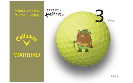 甲斐市prイラスト使用 ゴルフボール キャロウェイ ワーバード 山梨県甲斐市 ふるさと納税 ふるさとチョイス