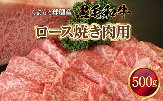 くまもと球磨産　黒毛和牛(ロース焼き肉用　500g)