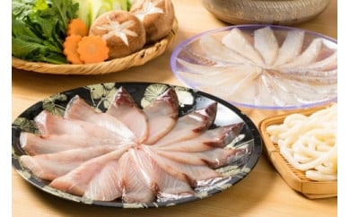 博多製造　天然鮮魚のしゃぶしゃぶ（真鯛＆ぶり） 452976 - 福岡県福岡市
