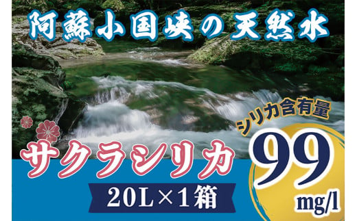 阿蘇小国郷の天然水「サクラシリカ」20L×1箱