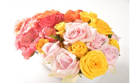 【福島県富岡町からお届け】薔薇の花束各色2本ずつ、10本セット 697755 - 福島県富岡町