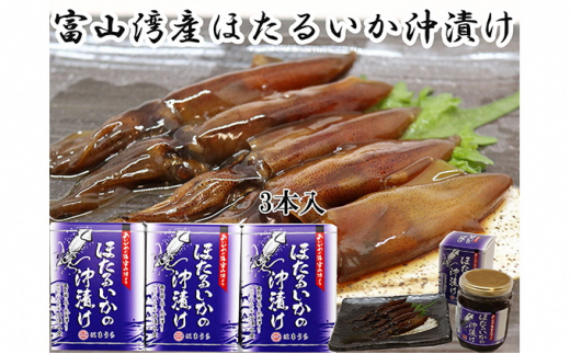 5617 0512 富山湾産ほたるいかの沖漬け 3本セット 富山県魚津市 ふるさと納税 ふるさとチョイス