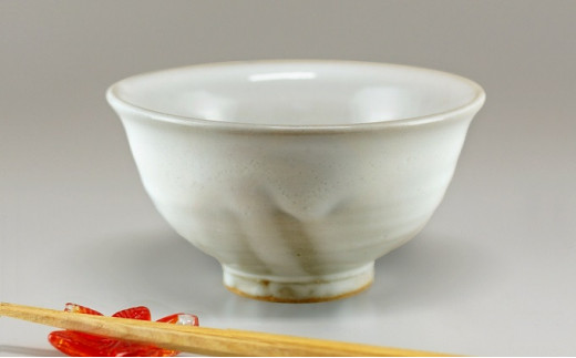 №5226-0311]茶碗 萩焼 ごはん茶碗 （白）食器 お茶碗 有限会社 泉流山