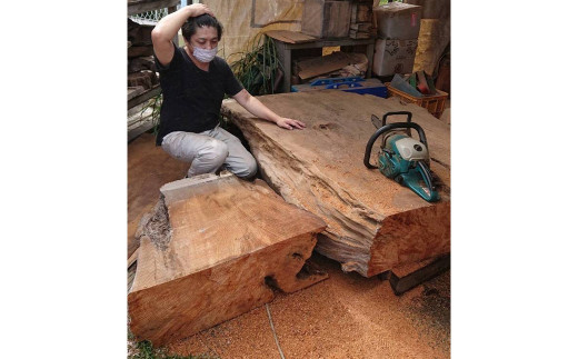 屋久杉 自然衝立 伝統 木芸 工房