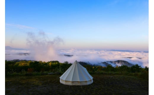 標高900ｍに位置する別名：天空のキャンプ場