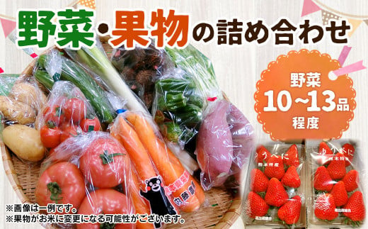 菊陽町特産品 「野菜・果物などの詰め合わせ」 ／ 新鮮 詰合せ フルーツ セット 熊本県 特産品