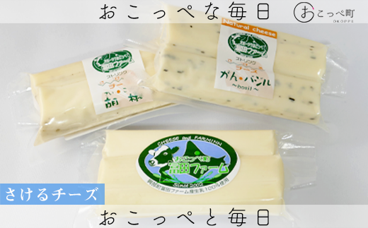 牧場から直送『さけるチーズ3種類(フレッシュタイプ)』 251426 - 北海道興部町